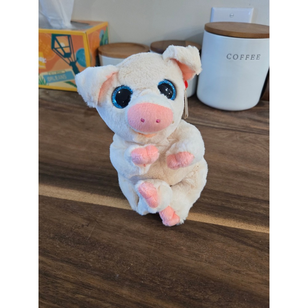 Ty Beanie Bellies Penelope the Pig Cream Pink Plush Stuffed Animal 40562 NWT